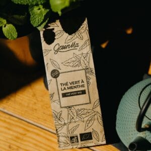 THÉ VERT À LA MENTHE – Thé vert bio – Recharge 75G