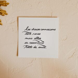 Carte – LES CONNEXIONS (avec enveloppe)