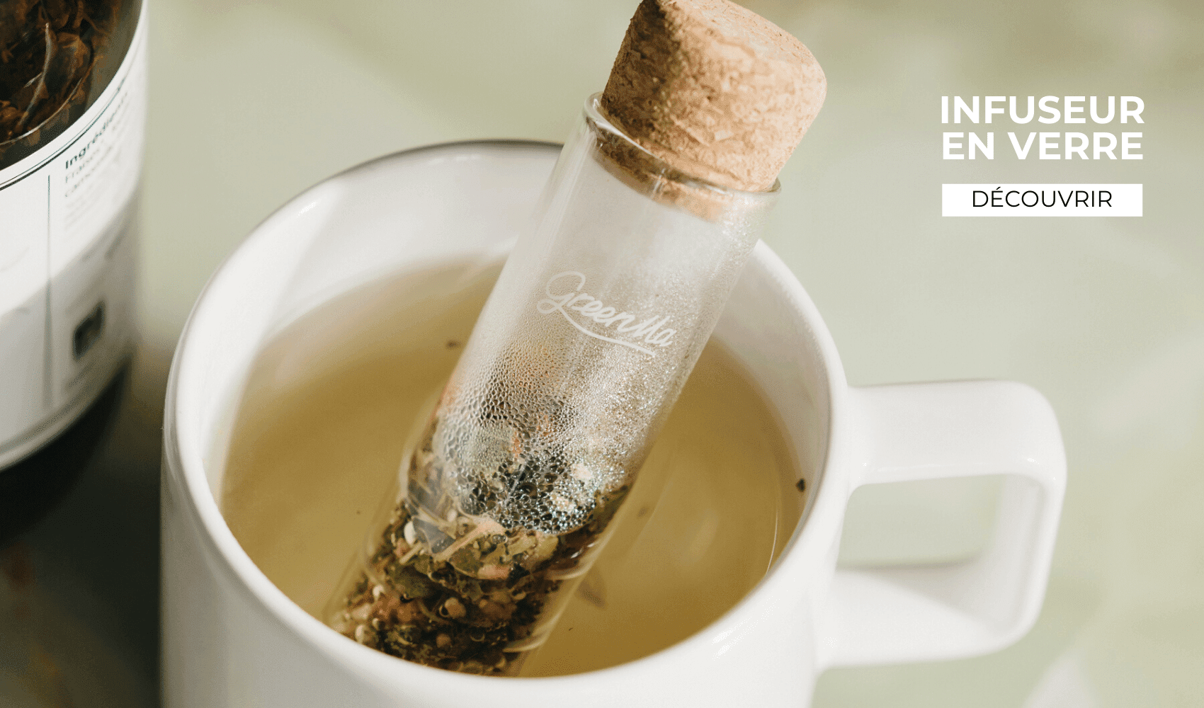 infuseur en verre menu